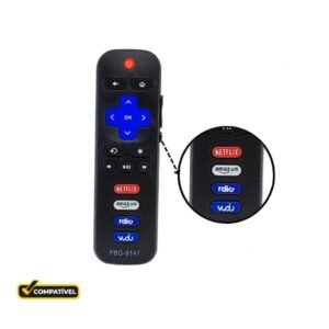 9141 CONTROL SMART COMPATIBLE C/ TCL ROKU (BOTON LATERAL FUNCIONANDO)